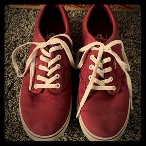 Maroon vans